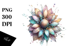 Abstract Sunflower Made of PNG Product Image 1
