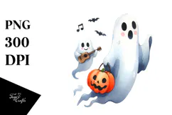 Funky Ghost Clipart, High-Res PNG Product Image 1