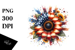 Vibrant Sunflower with Confetti PNG Product Image 1