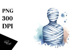 Simple Mummy Watercolor Design PNG Product Image 1