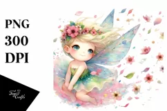 Colorful Fairy Tumbling Petals Clipart Product Image 1