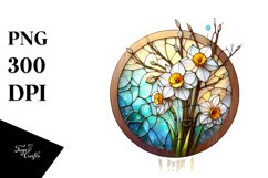 Abstract Wooden Stained Narcissus with Metallic Insertions Product Image 3