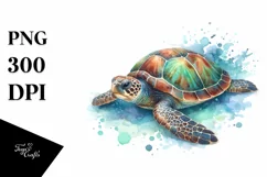 Colorful Whimsical Baby Turte Clipart Product Image 3