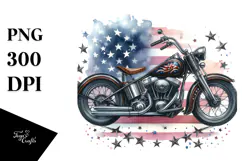 Vintage Motorcycle with Stars, 20 oz Tumbler Product Image 1