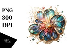 Stained Cosmos Abstract Clipart Product Image 1