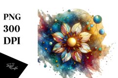 Abstract Stained Cosmos Clipart Product Image 3