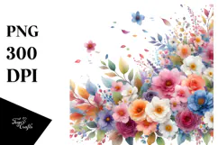 Colorful Flower Spring Flowers PNG Product Image 1