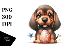 Expressive Baby Bloodhound PNG Product Image 1