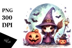 Watercolor Style Cute WARLOCK PNG Product Image 1