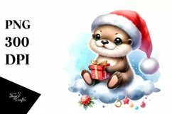 Cute Baby Otter, Transparent PNG Product Image 3
