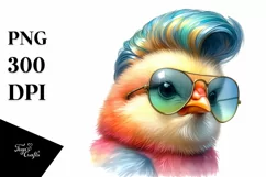 Cute Baby Chicken Posing PNG Product Image 3