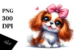 Endearing Spaniel Cartoon, PNG Product Image 1