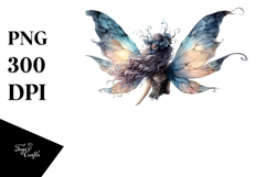 Gothic Fairy on Cloud Creative View PNG Product Image 1