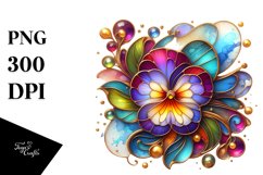 Pansy Wooden Watercolor Splash Product Image 1