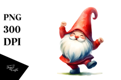Dancing Retro Gnome, Transparent PNG Product Image 1