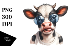 Funny Baby Cow PNG Product Image 1