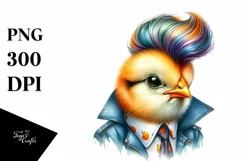Cute Baby Chicken Posing PNG Product Image 3