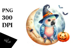 Vibrant Macaw in Halloween Costume, High-Res PNG Product Image 1