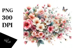 Big Flower Painting PNG Product Image 1