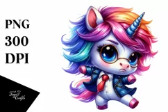 Baby Cute Unicorn PNG Product Image 1