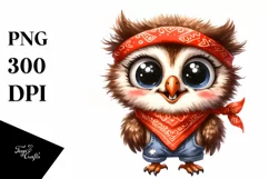 Colorful Baby Owl with Confused Expression | Standing Product Image 1