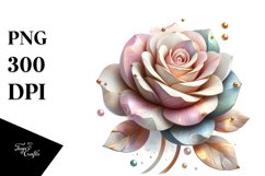 Shiny Rose Golden Insertions | Clipart Product Image 1