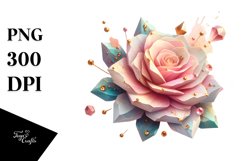 Shiny Rose Golden Insertions | Clipart Product Image 1