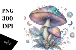 Mystical Glossy Mushroom PNG Product Image 1