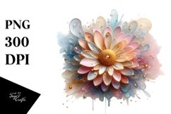 Abstract Shiny Watercolor Splash Clipart Product Image 1