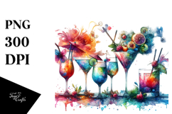 Creative Cocktail View from Back PNG Product Image 1