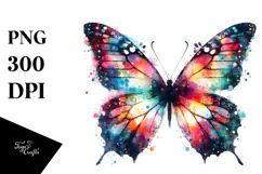 Colorful Butterfly Silhouettes PNG Product Image 1