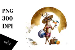 Golden Deer Beachwear Cocktail PNG Product Image 1