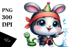 Goofy Baby Rabbit Party PNG Product Image 1