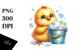 Colorful Small Baby Chicken PNG Product Image 1