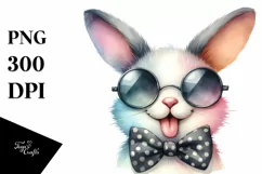 Bunny Sunglasses Tongue | Summer Sticker Clipart Product Image 3