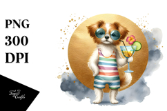 Funky Looking Dog in Beachwear Title Product Image 1