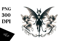 Vintage Evil Fairy PNG Product Image 1