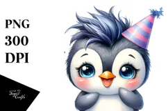 Cute Baby Penguin PNG Product Image 1
