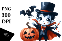 Funny Vampire Clipart, High-Res PNG Product Image 1