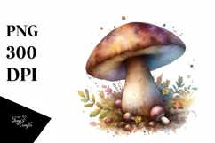 detailed Pastel Mushroom PNG Product Image 3