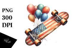 Vintage Skateboard with Balloons, 20 oz Tumbler Product Image 1
