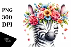 Adorable Vibrant Zebra, Transparent PNG Product Image 1