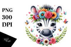 Adorable Vibrant Zebra, Transparent PNG Product Image 1