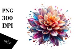 Abstract Shiny Dahlia Material |Clipart Product Image 1