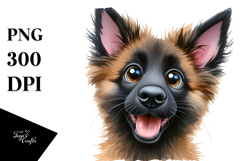 Watercolor Cute Malinois Product Image 1