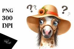 Confused Baby Horse with Big Eyes | Portrait Product Image 3