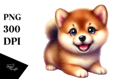 Happy Shiba Inu PNG Product Image 1