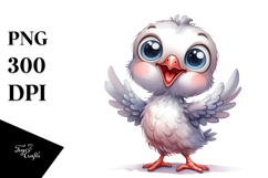 Funny Baby Dove PNG Product Image 1