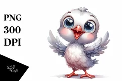 Funny Baby Dove PNG Product Image 1