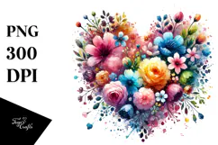Colorful Heart Digital Painting Product Image 1